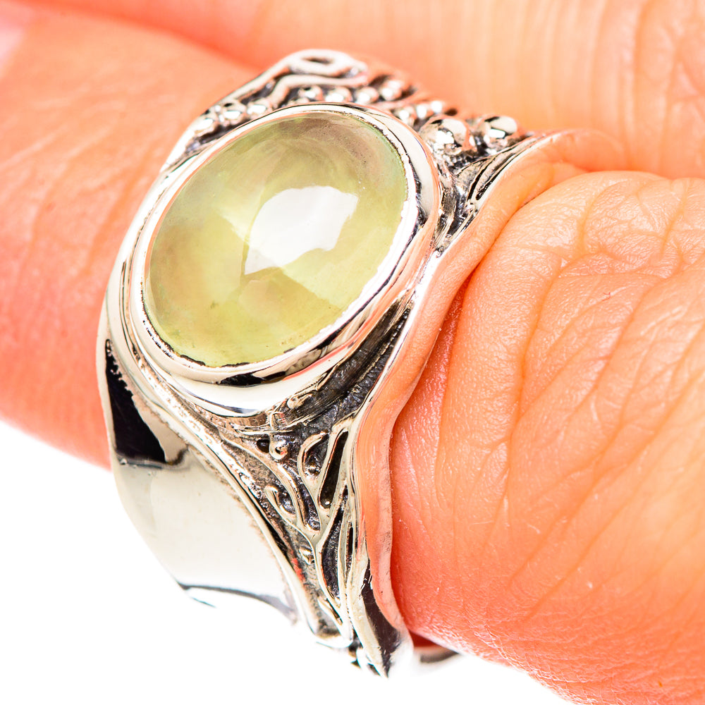 Prehnite Rings handcrafted by Anasilvercos - RING99368