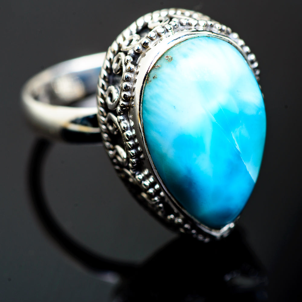 Larimar Rings handcrafted by Anasilvercos - RING993823