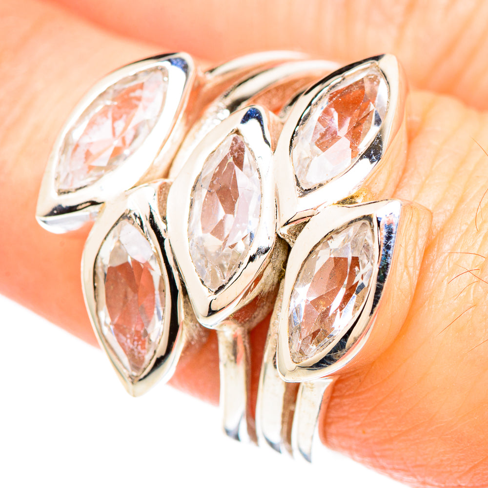 White Quartz Rings handcrafted by Anasilvercos - RING99390