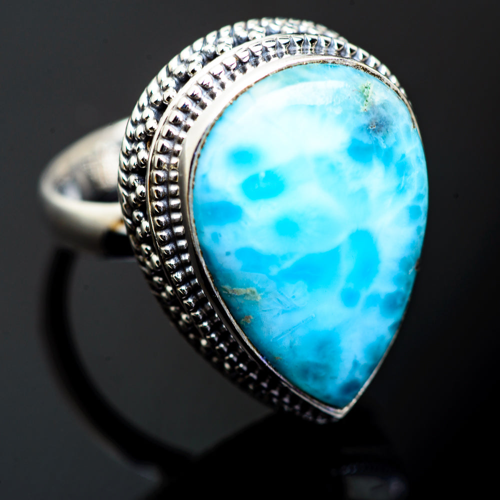 Larimar Rings handcrafted by Anasilvercos - RING993939