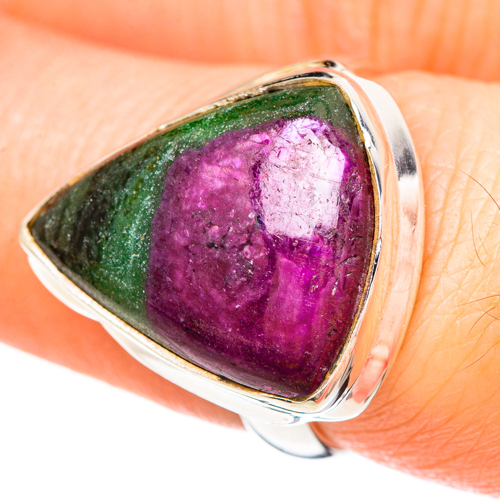 Ruby Zoisite Rings handcrafted by Anasilvercos - RING99394
