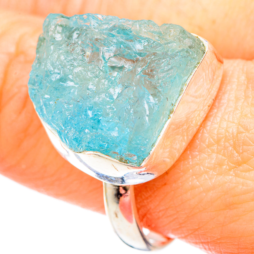 Aquamarine Rings handcrafted by Anasilvercos - RING99399