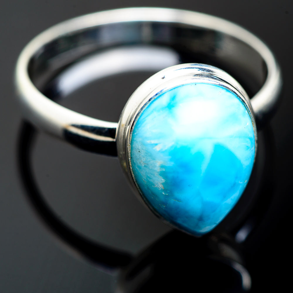 Larimar Rings handcrafted by Anasilvercos - RING994008