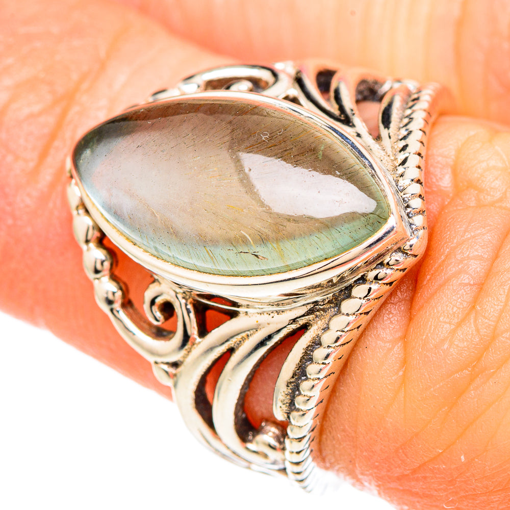 Aqua Chalcedony Rings handcrafted by Anasilvercos - RING99400