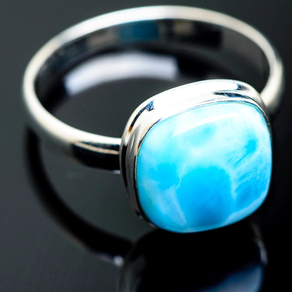 Larimar Rings handcrafted by Anasilvercos - RING994023