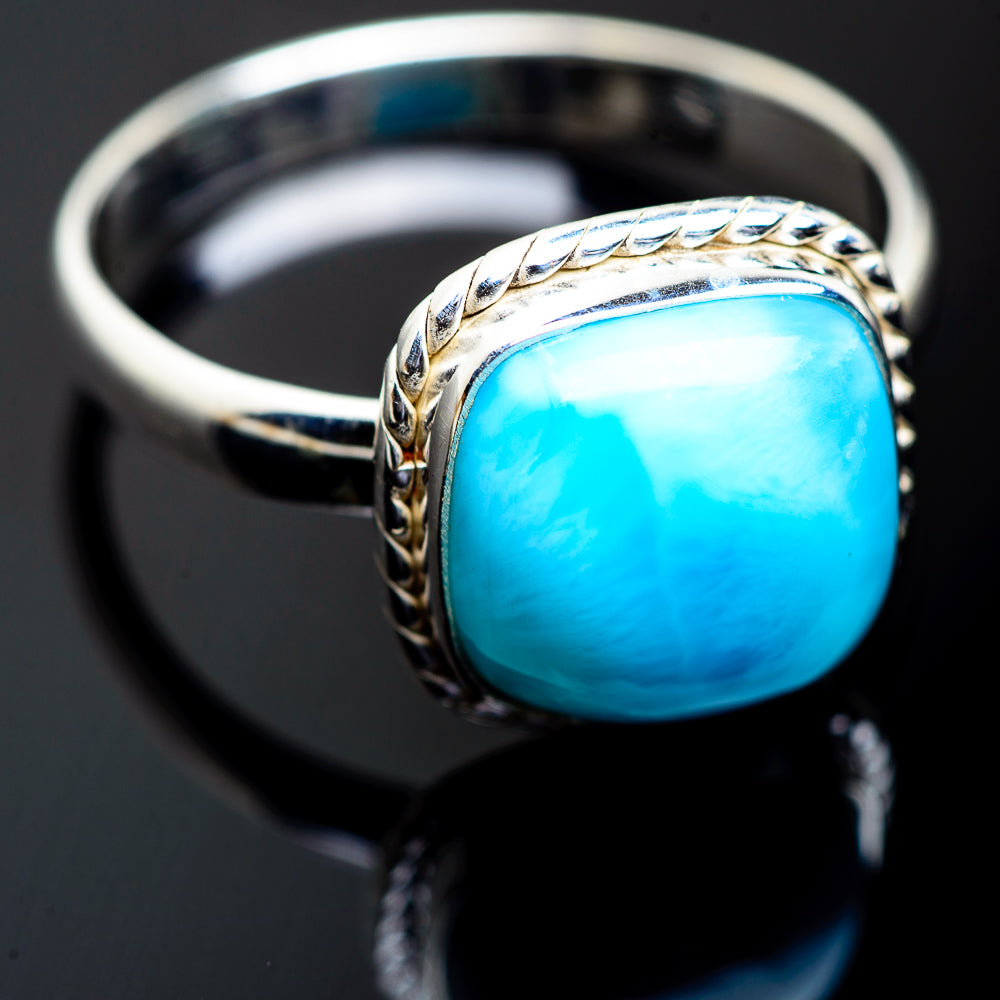 Larimar Rings handcrafted by Anasilvercos - RING994029