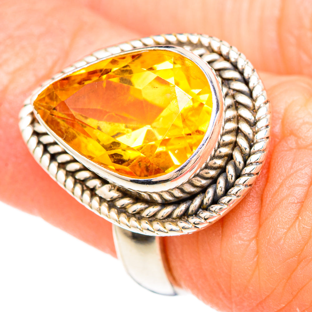 Citrine Rings handcrafted by Anasilvercos - RING99413