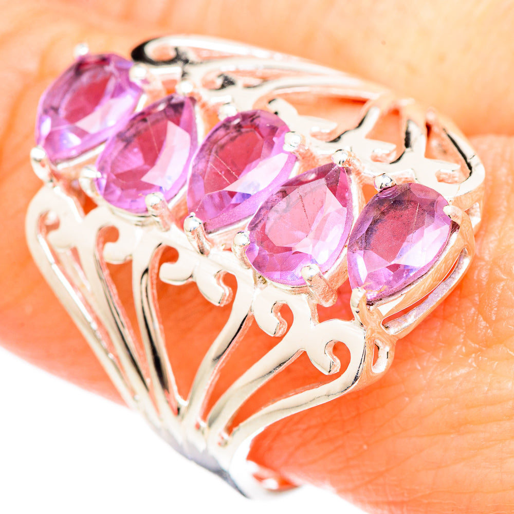 Color Change Alexandrite (lab.) Rings handcrafted by Anasilvercos - RING99422
