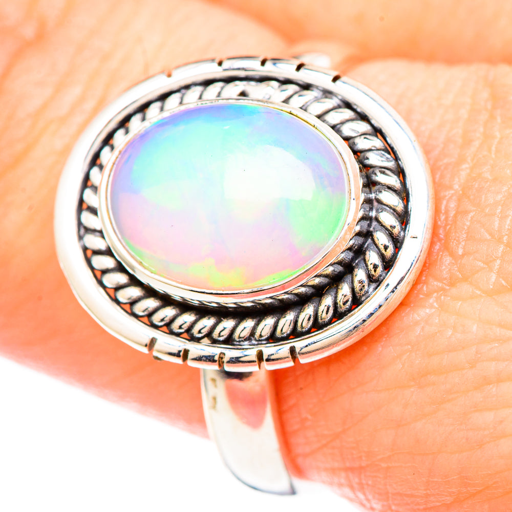 Ethiopian Opal Rings handcrafted by Anasilvercos - RING99435