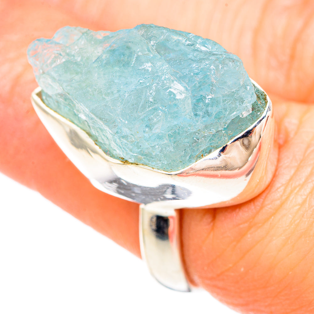 Aquamarine Rings handcrafted by Anasilvercos - RING99437