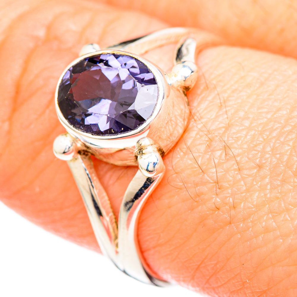 Violet Spinel Rings handcrafted by Anasilvercos - RING99441