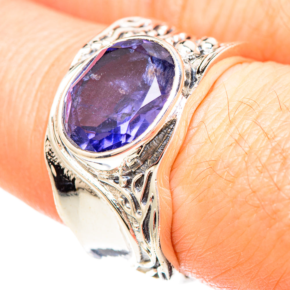 Violet Spinel Rings handcrafted by Anasilvercos - RING99445