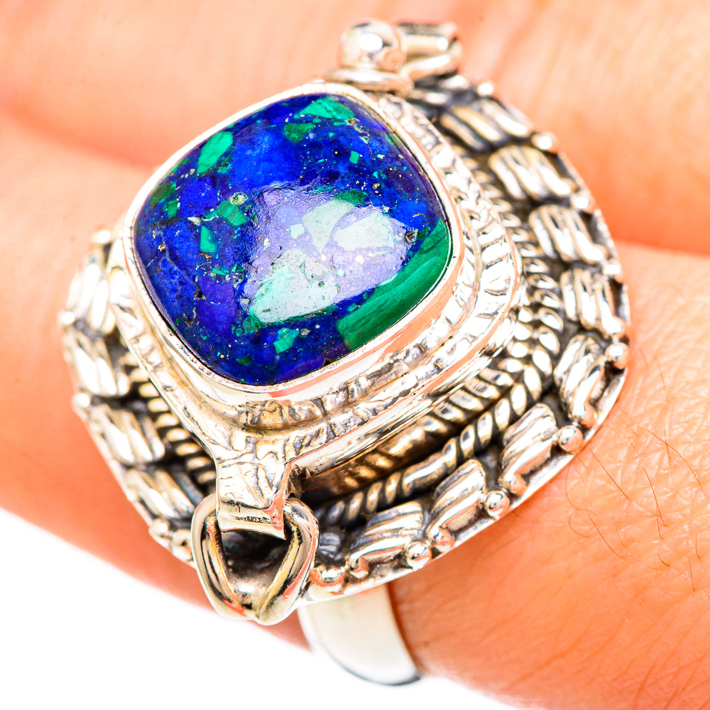 Azurite Rings handcrafted by Anasilvercos - RING99461