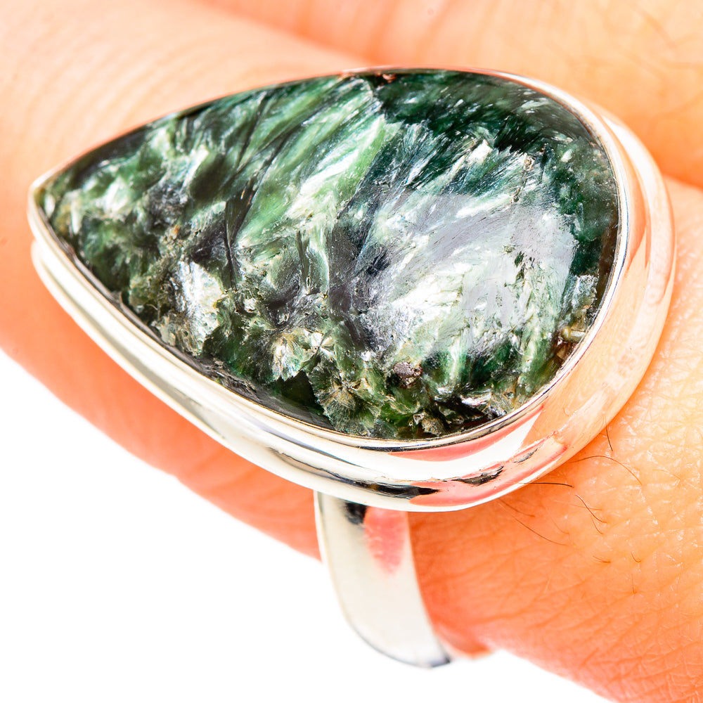 Seraphinite Rings handcrafted by Anasilvercos - RING99481