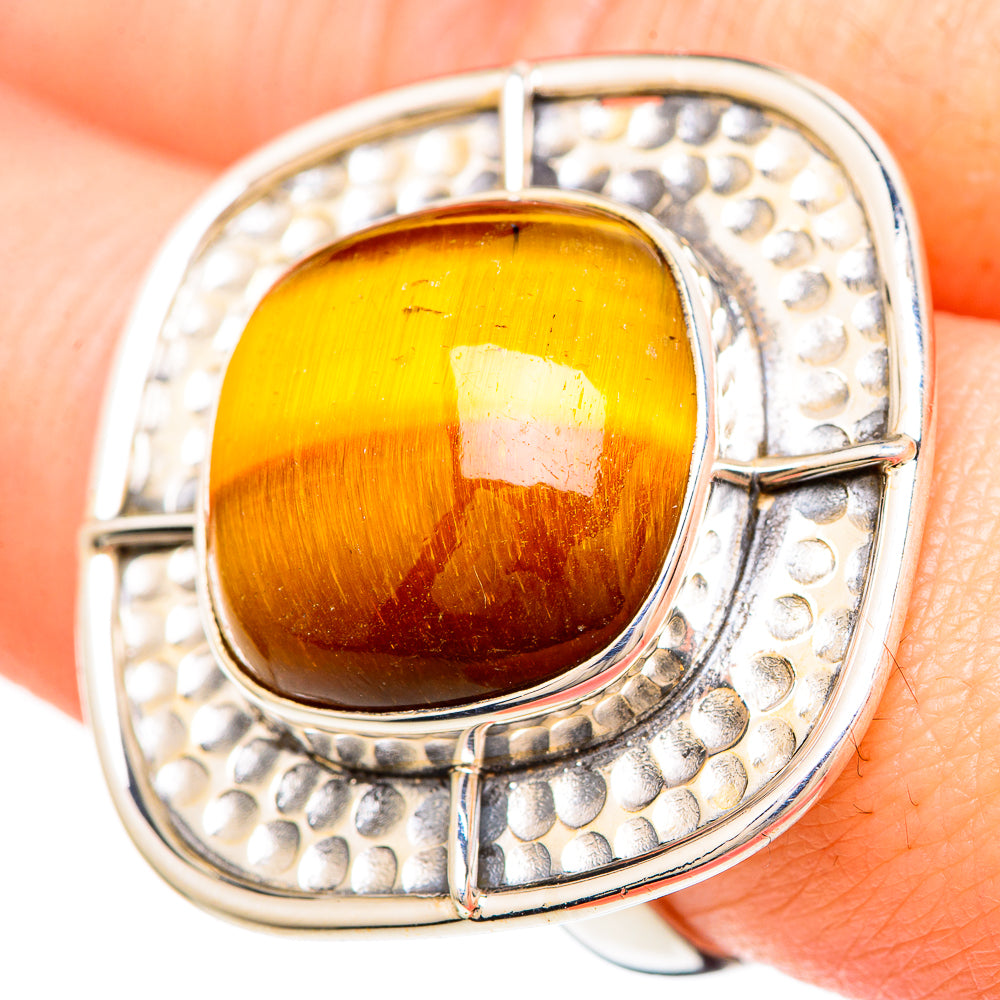 Tiger Eye Rings handcrafted by Anasilvercos - RING99485