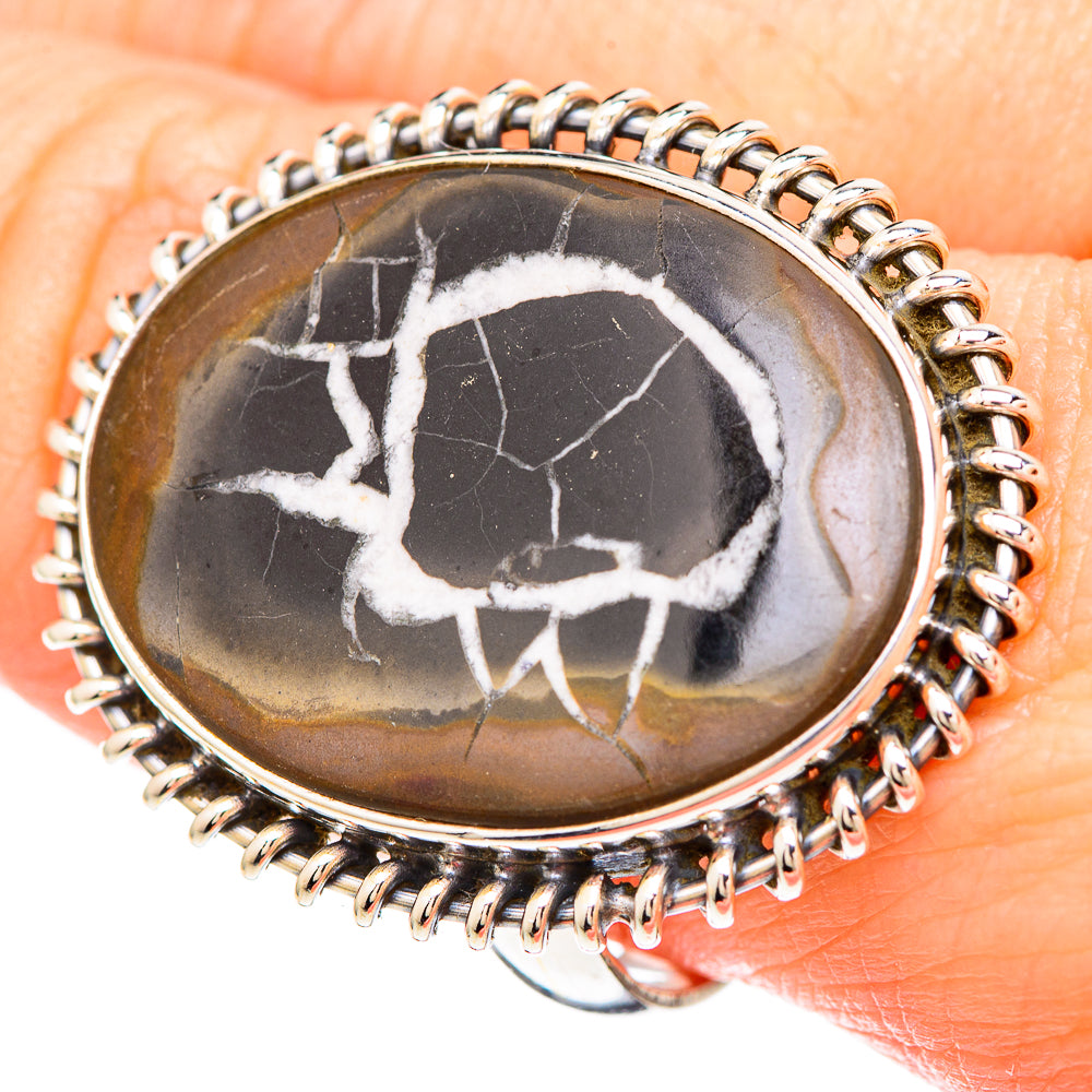 Septarian Geode Rings handcrafted by Anasilvercos - RING99489