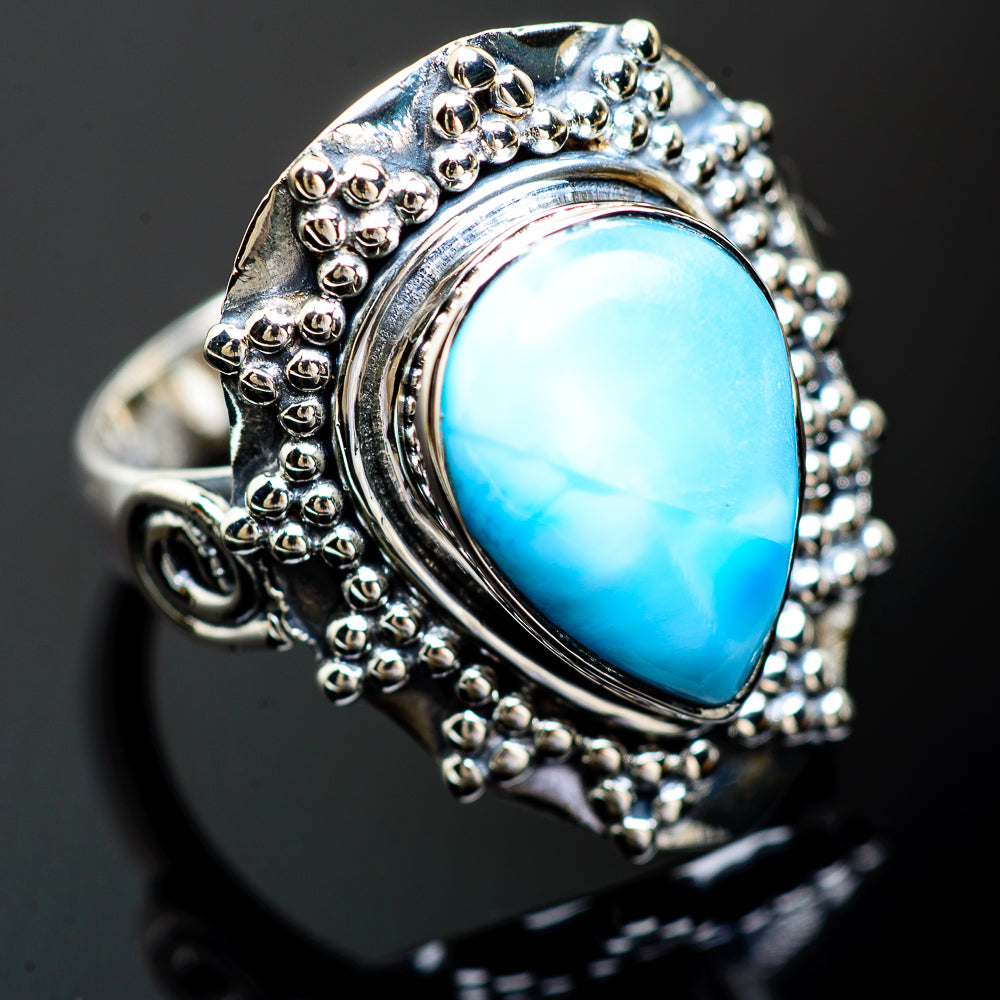 Larimar Rings handcrafted by Anasilvercos - RING995122