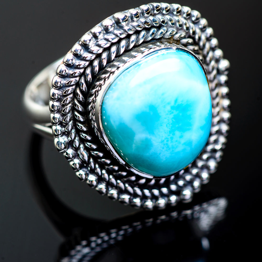 Larimar Rings handcrafted by Anasilvercos - RING995258