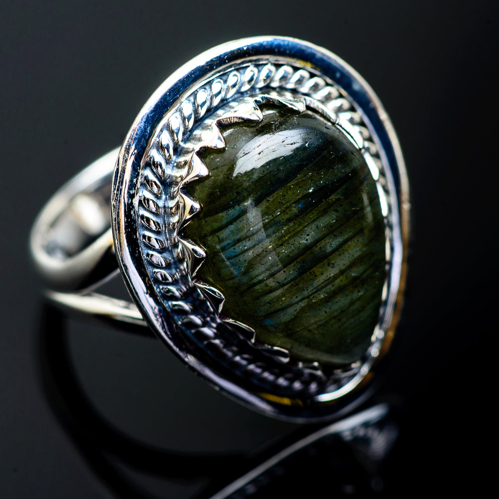 Labradorite Rings handcrafted by Anasilvercos - RING995270