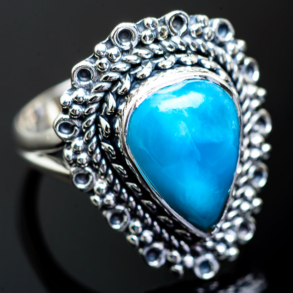 Larimar Rings handcrafted by Anasilvercos - RING995271