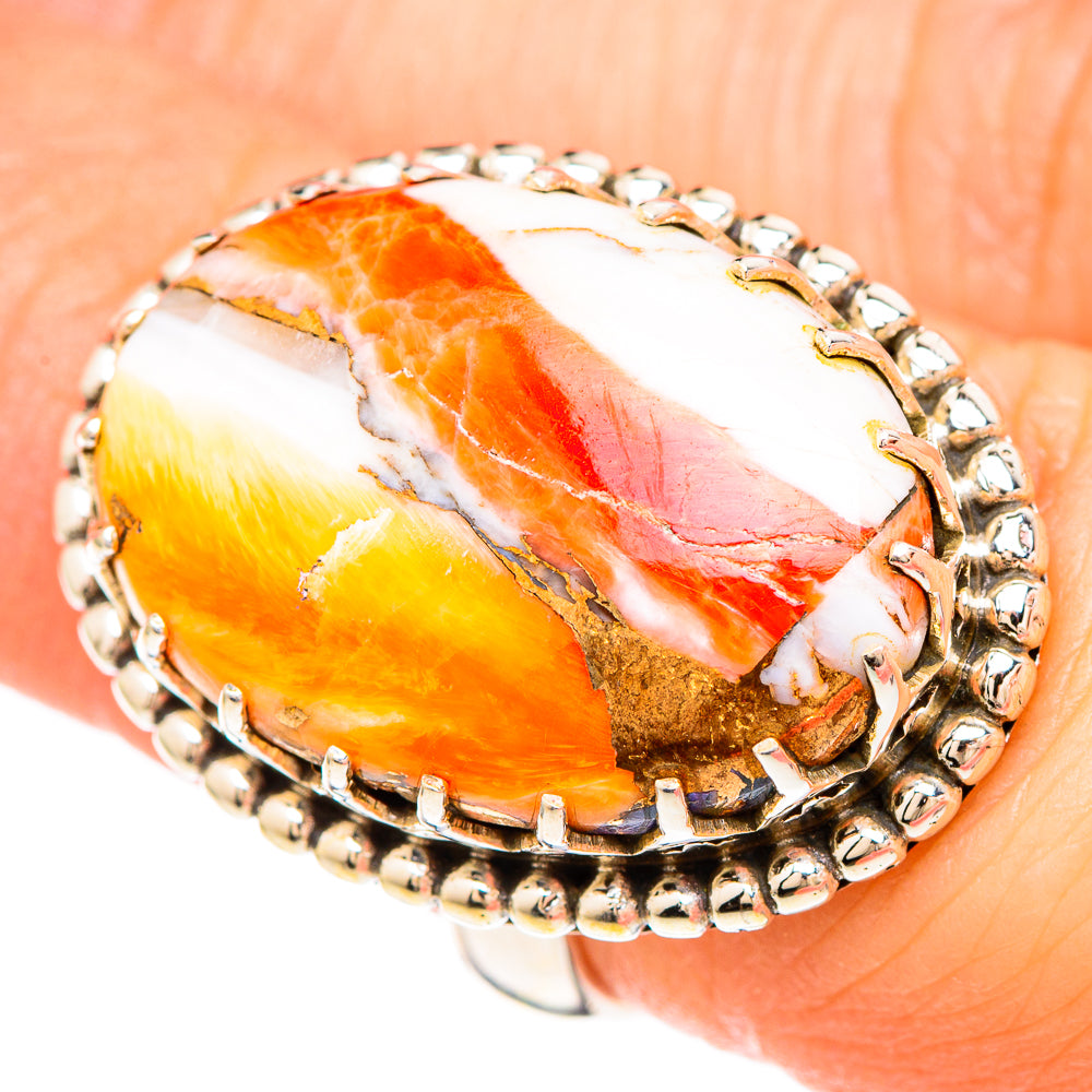 Spiny Oyster Turquoise Rings handcrafted by Anasilvercos - RING99529