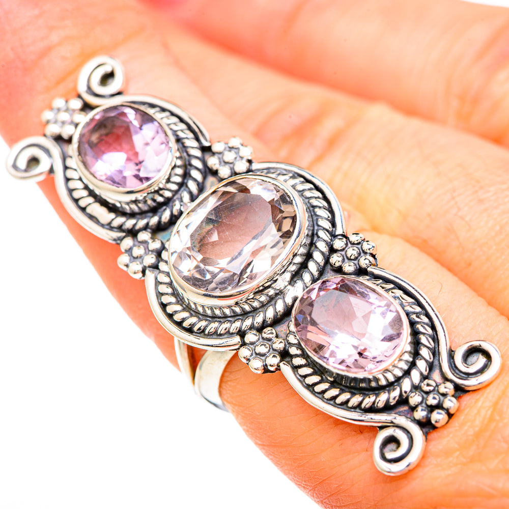 Kunzite Rings handcrafted by Anasilvercos - RING99533