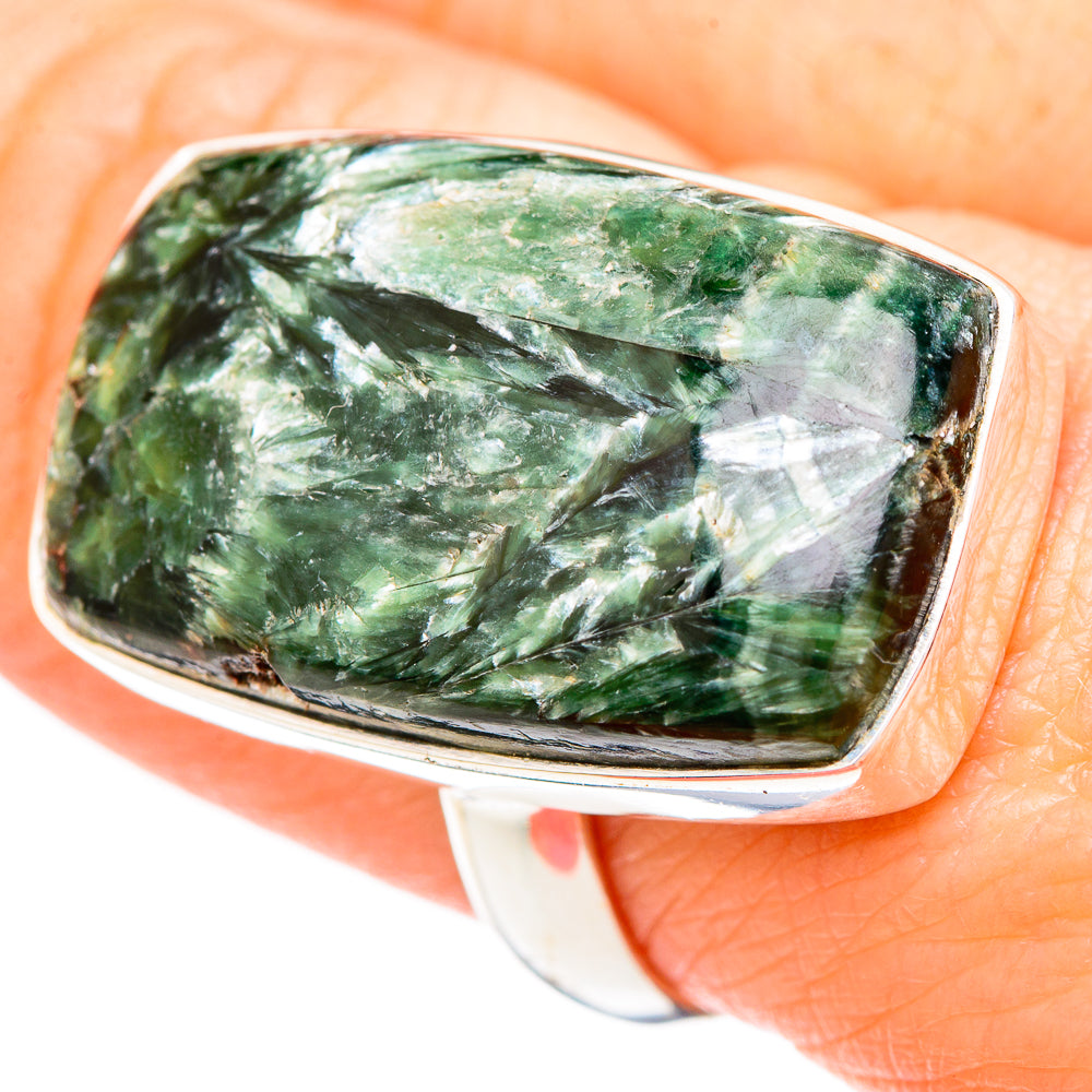 Seraphinite Rings handcrafted by Anasilvercos - RING99541