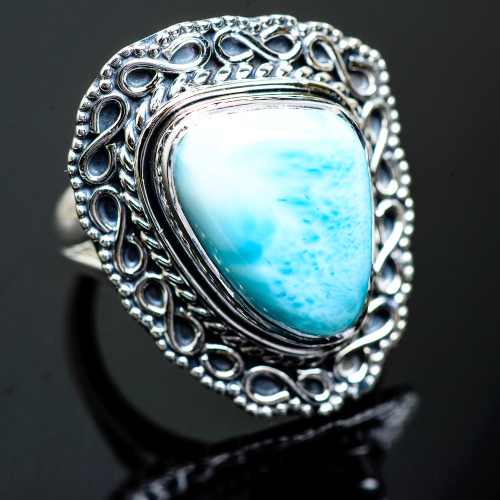 Larimar Rings handcrafted by Anasilvercos - RING995593