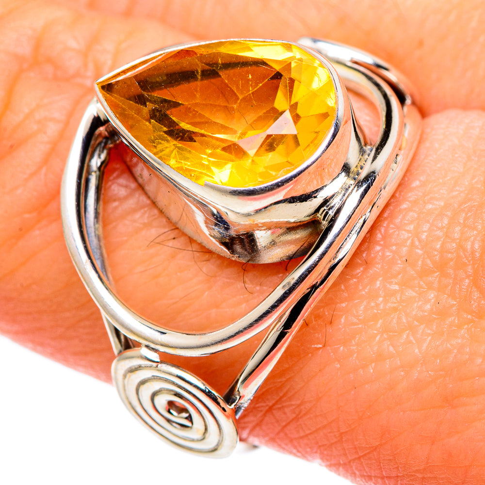 Citrine Rings handcrafted by Anasilvercos - RING99565