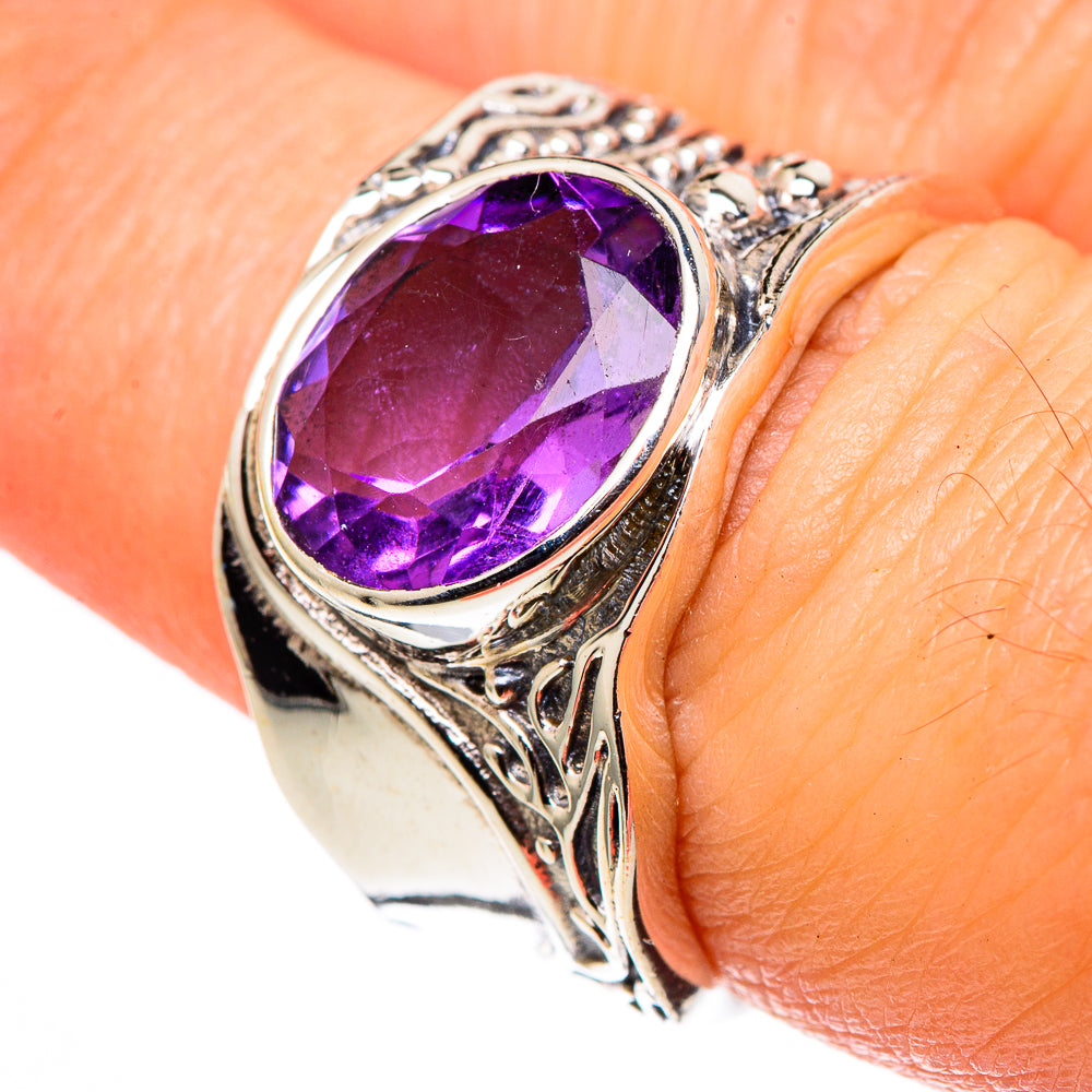 Amethyst Rings handcrafted by Anasilvercos - RING99573