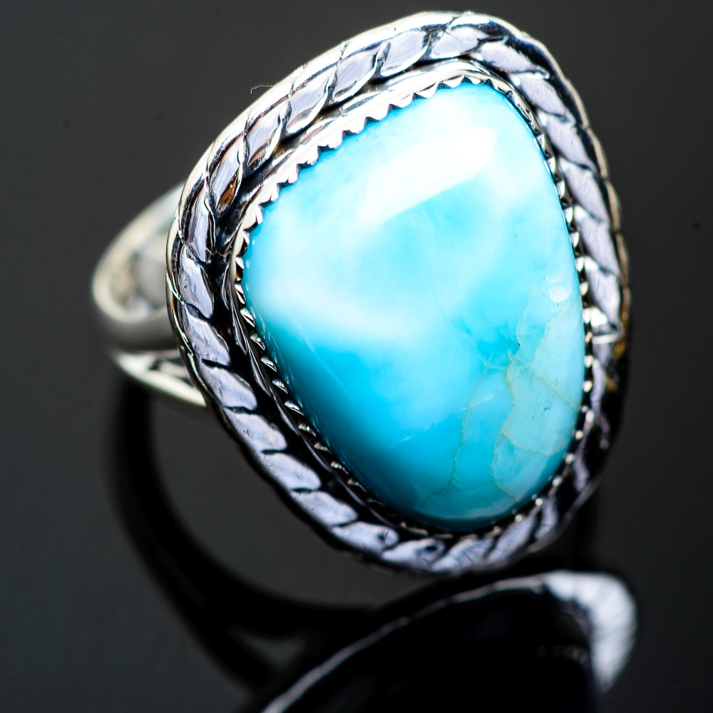 Larimar Rings handcrafted by Anasilvercos - RING995756