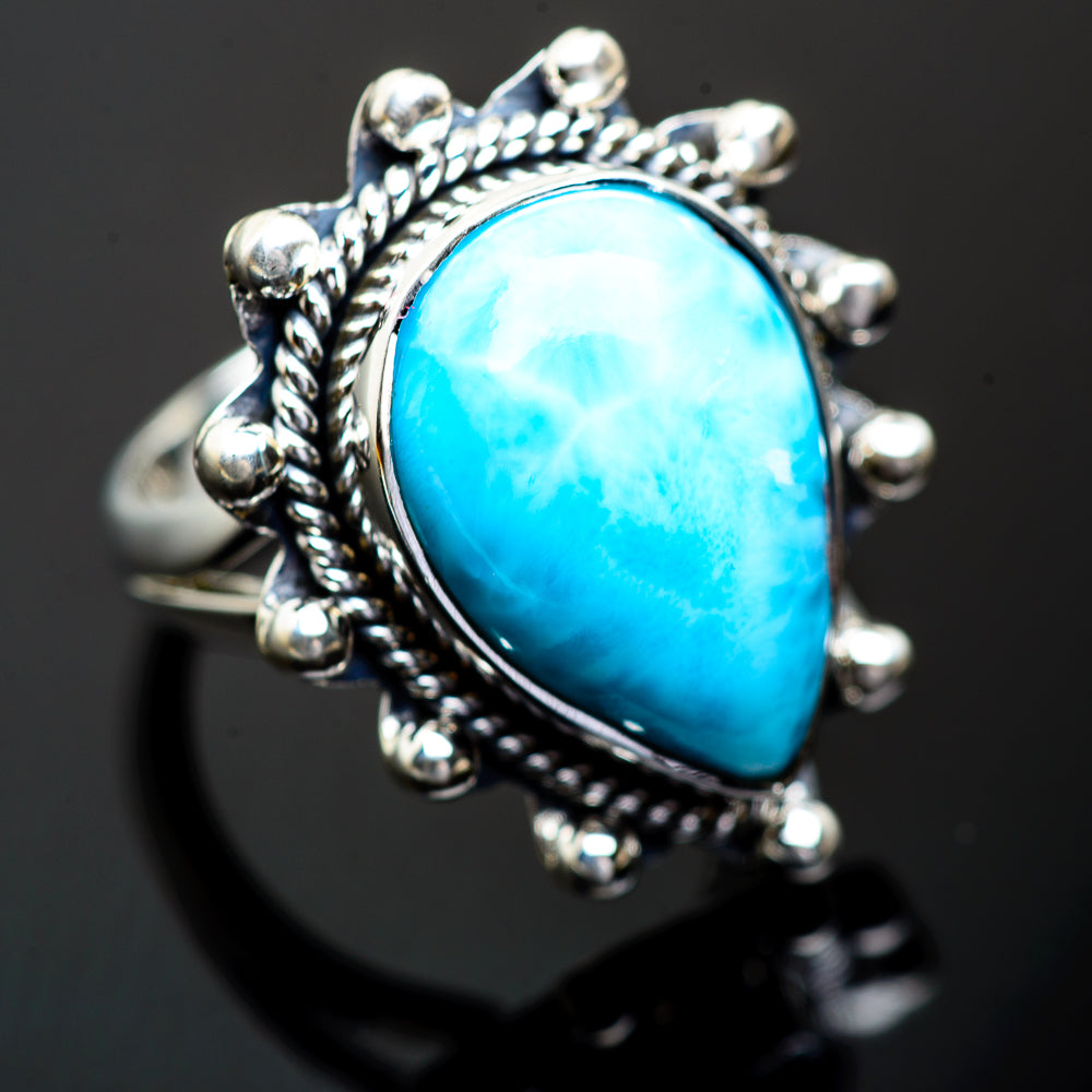 Larimar Rings handcrafted by Anasilvercos - RING995762