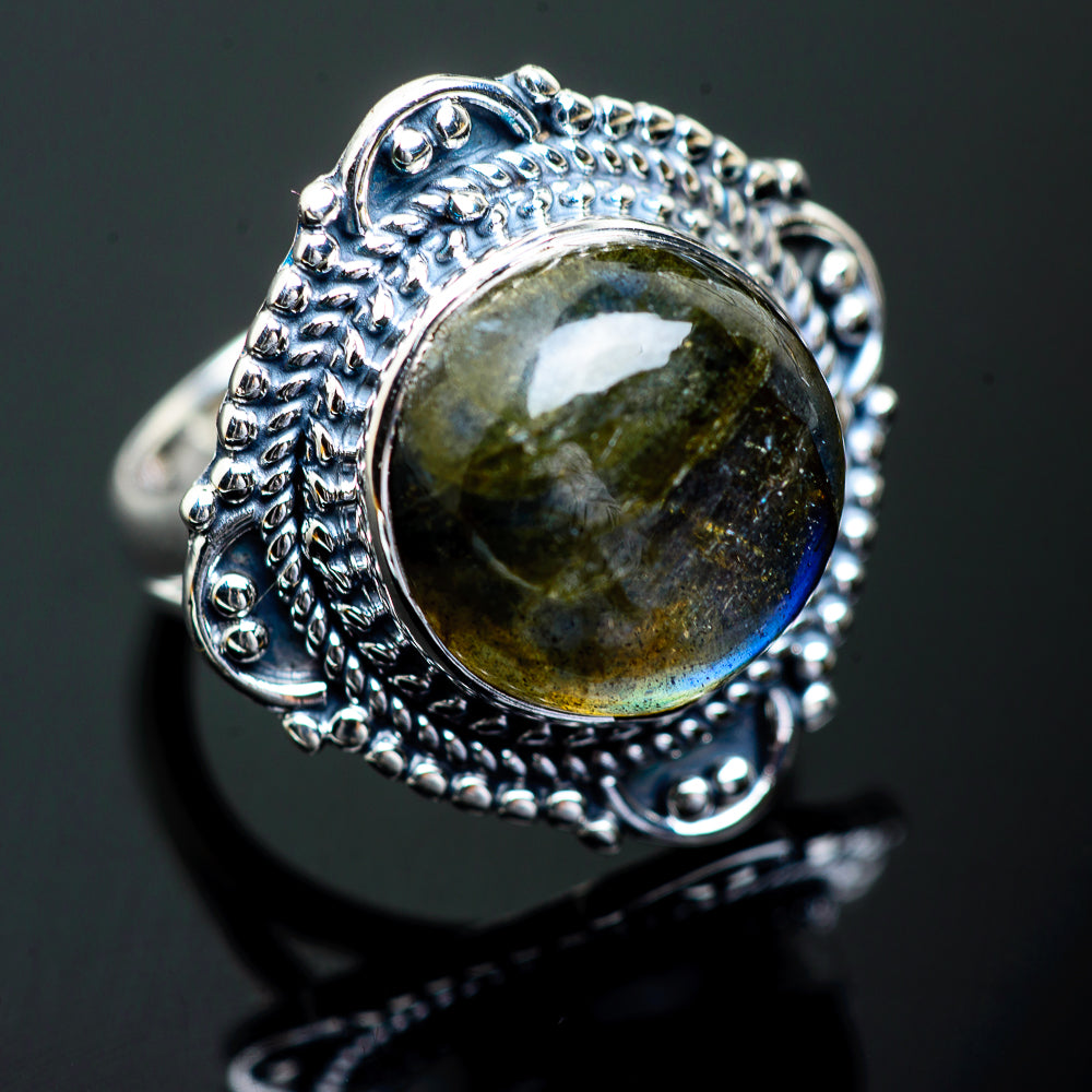 Labradorite Rings handcrafted by Anasilvercos - RING995771