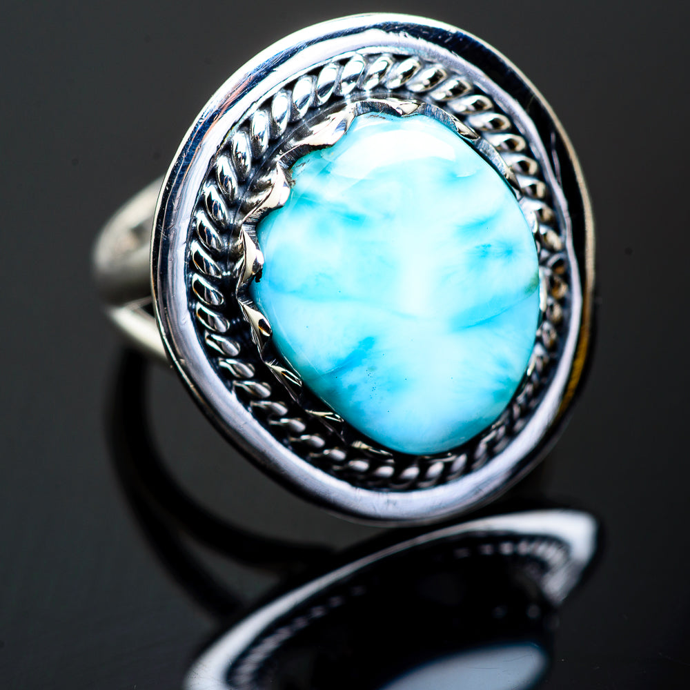 Larimar Rings handcrafted by Anasilvercos - RING995777