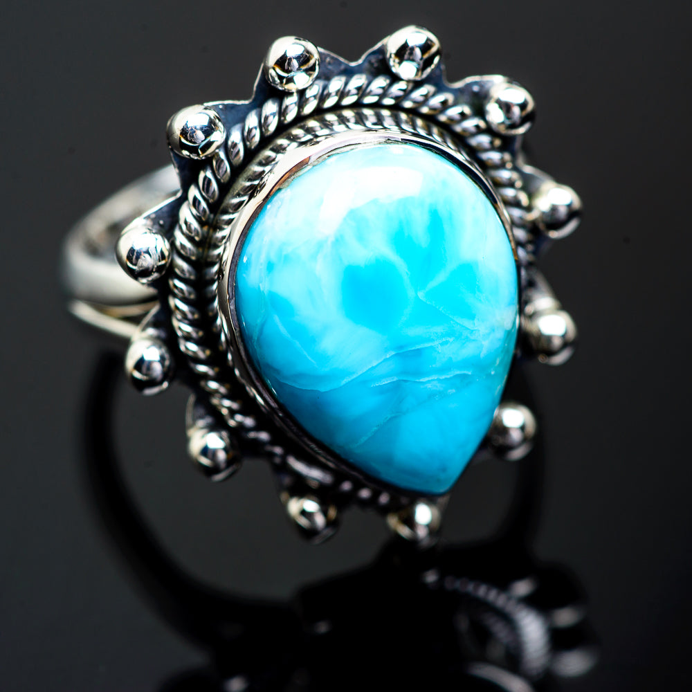 Larimar Rings handcrafted by Anasilvercos - RING995781