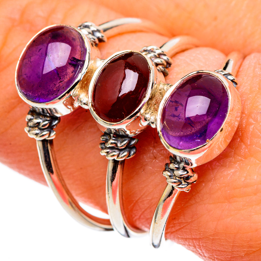 Garnet Rings handcrafted by Anasilvercos - RING99580
