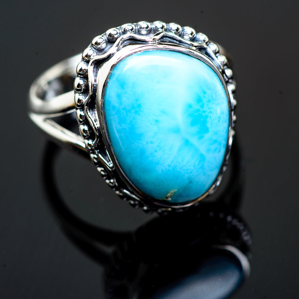Larimar Rings handcrafted by Anasilvercos - RING995895