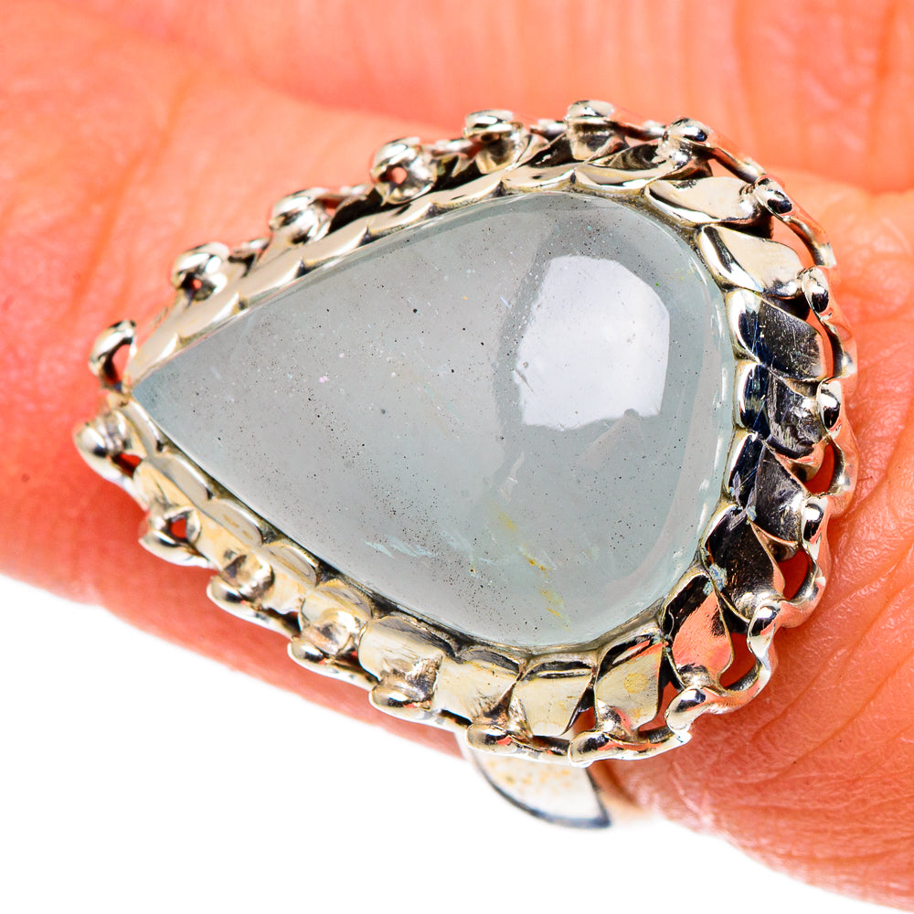 Aquamarine Rings handcrafted by Anasilvercos - RING99598