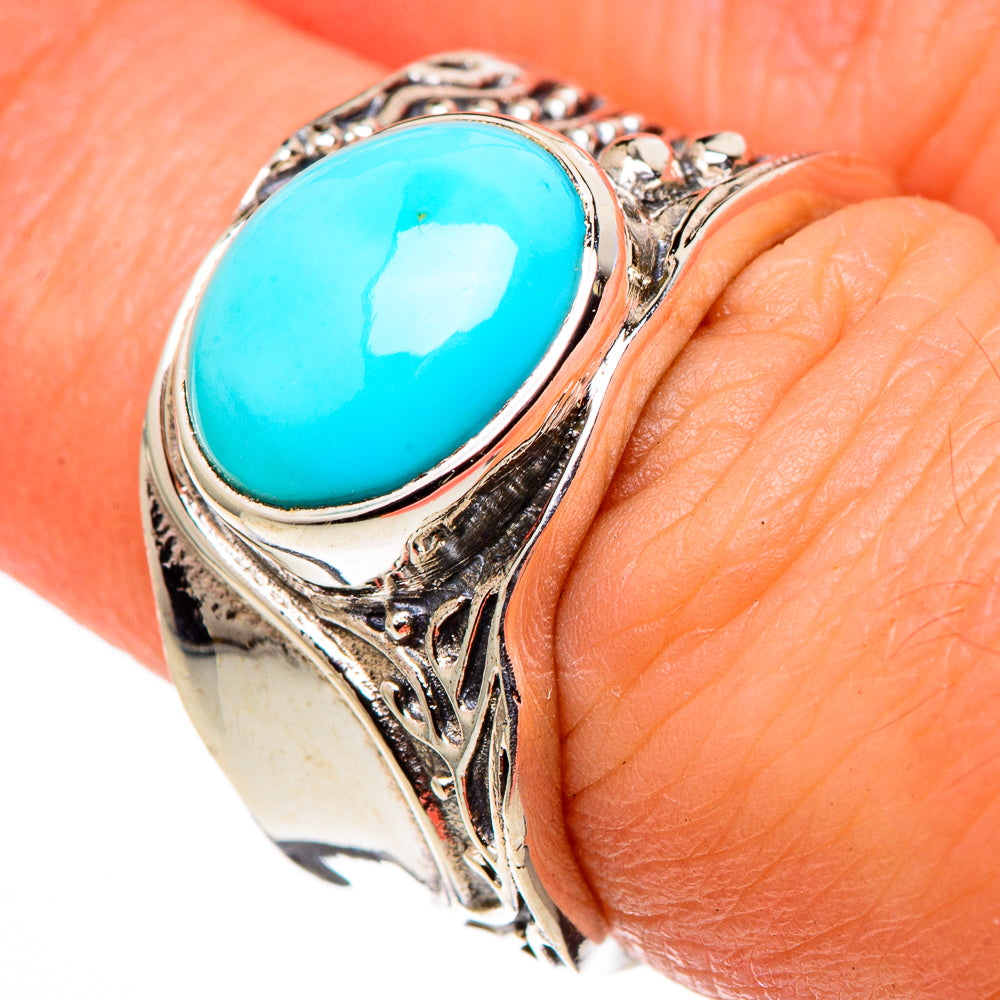Sleeping Beauty Turquoise Rings handcrafted by Anasilvercos - RING99600