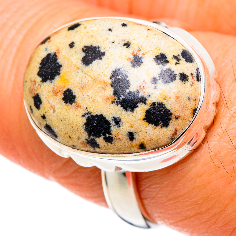 Dalmatian Jasper Rings handcrafted by Anasilvercos - RING99605