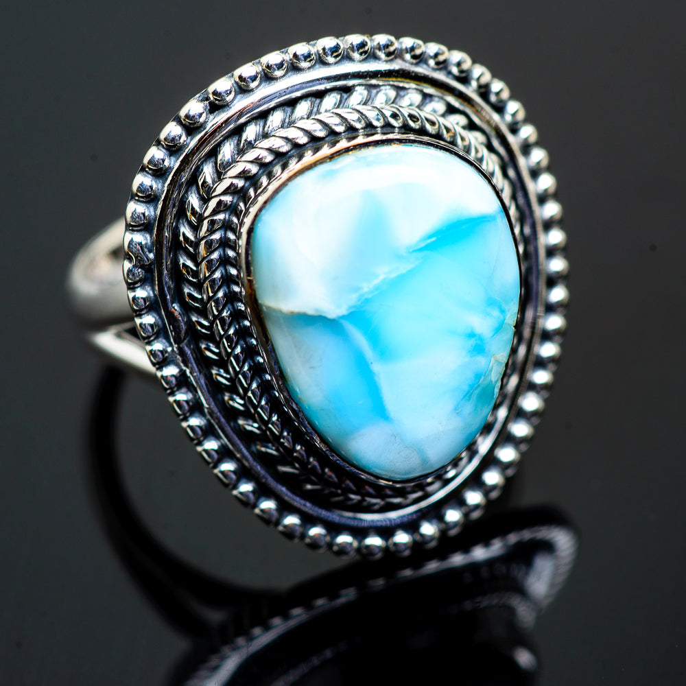 Larimar Rings handcrafted by Anasilvercos - RING996121
