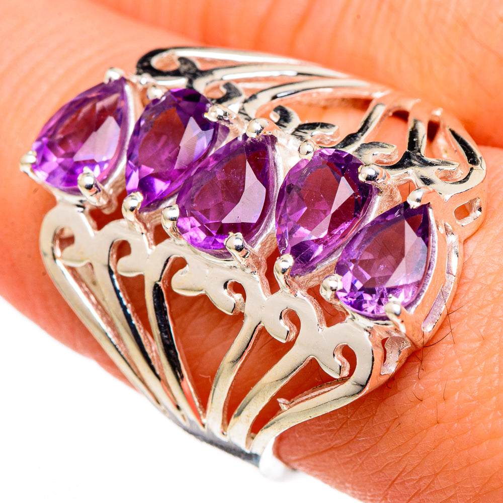 Amethyst Rings handcrafted by Anasilvercos - RING99621