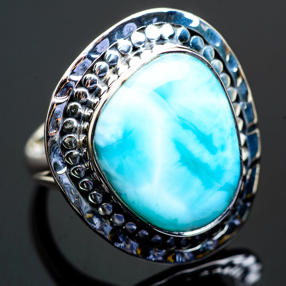 Larimar Rings handcrafted by Anasilvercos - RING996241