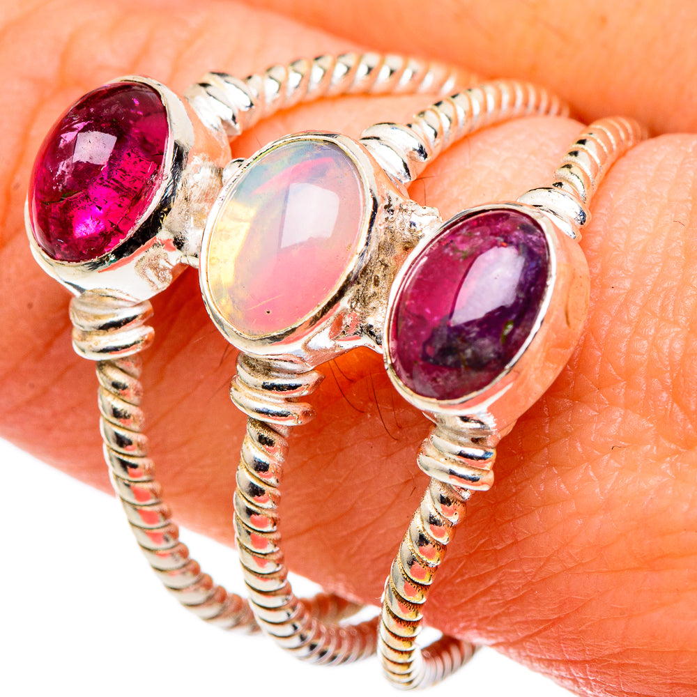 Ethiopian Opal Rings handcrafted by Anasilvercos - RING99631