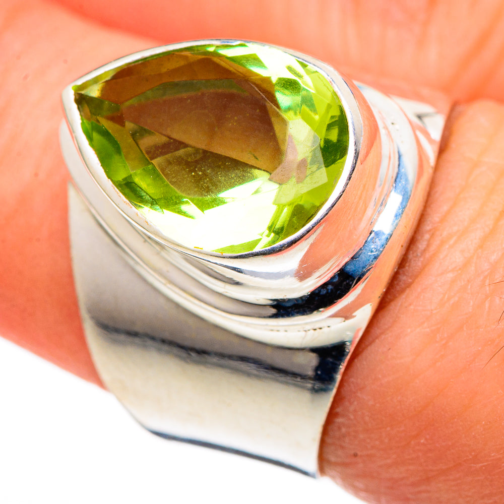 Peridot Rings handcrafted by Anasilvercos - RING99643