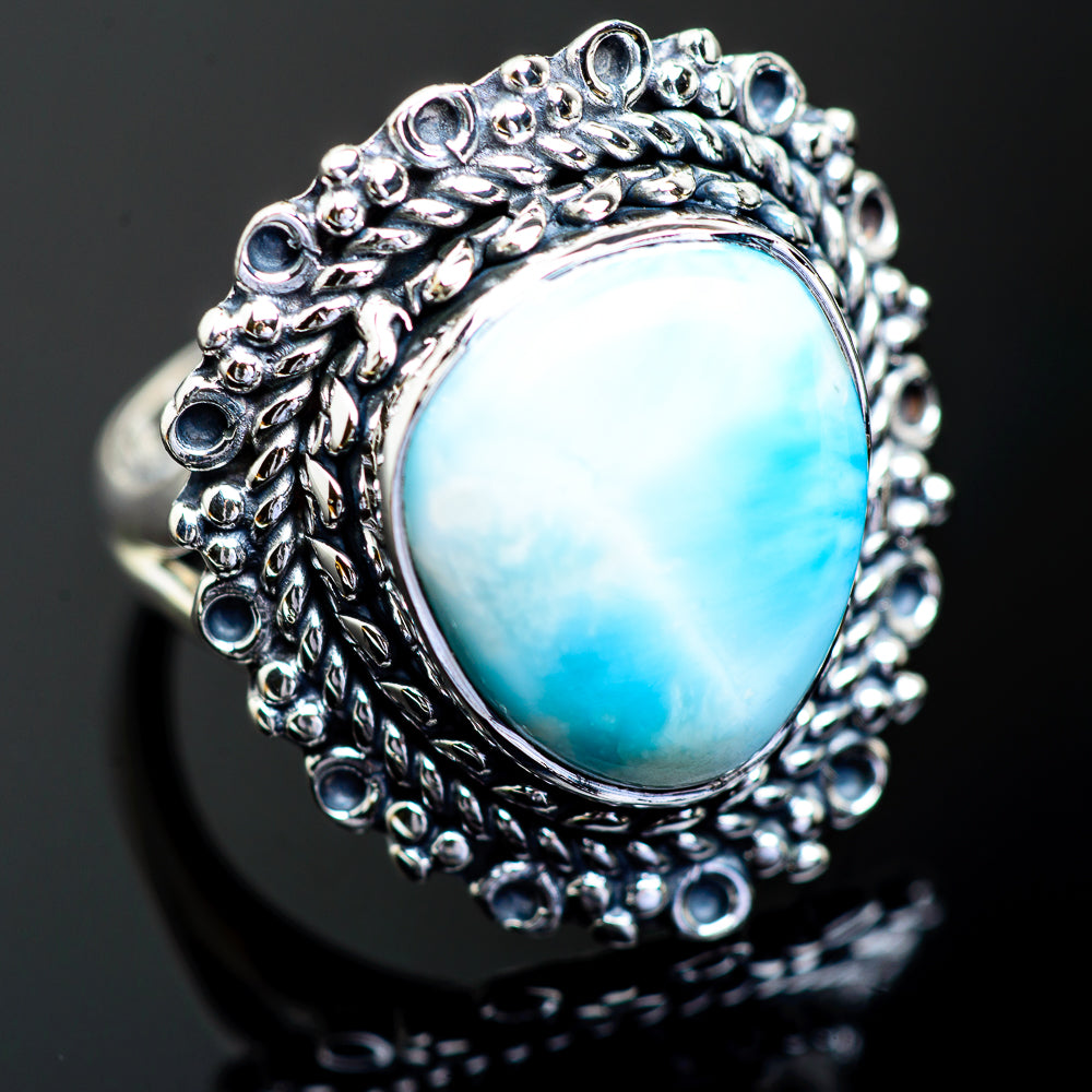 Larimar Rings handcrafted by Anasilvercos - RING996465