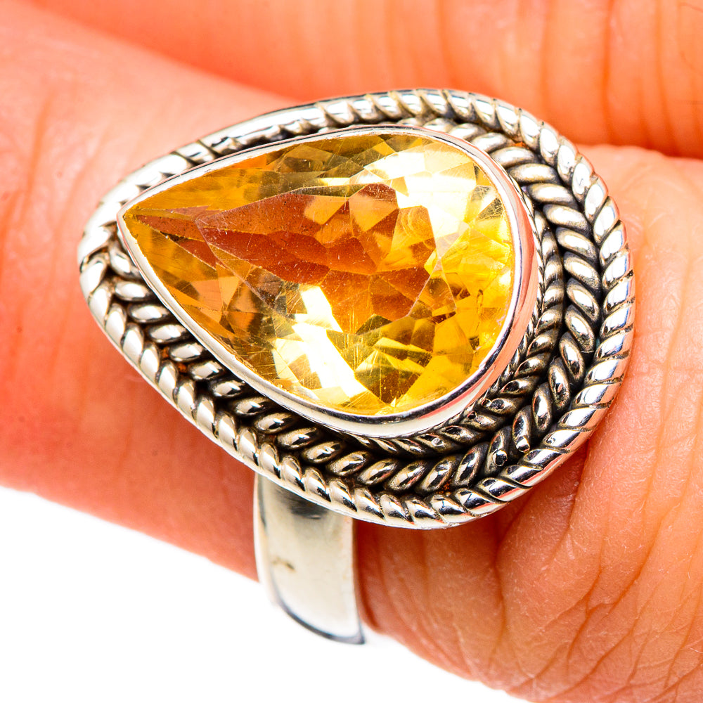 Citrine Rings handcrafted by Anasilvercos - RING99647
