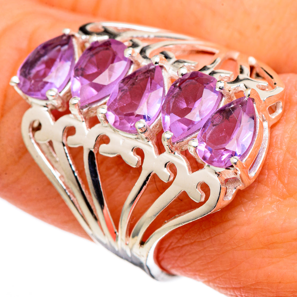 Color Change Alexandrite (lab.) Rings handcrafted by Anasilvercos - RING99656