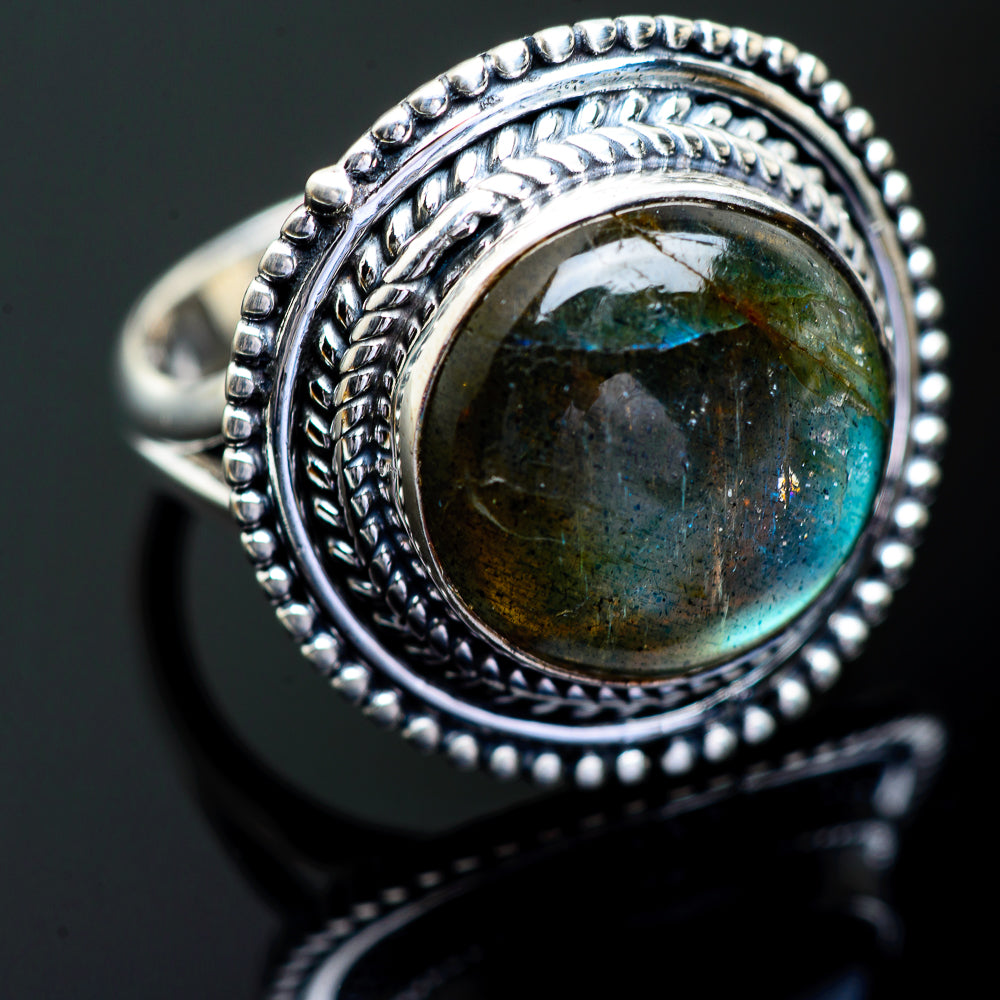 Labradorite Rings handcrafted by Anasilvercos - RING996567