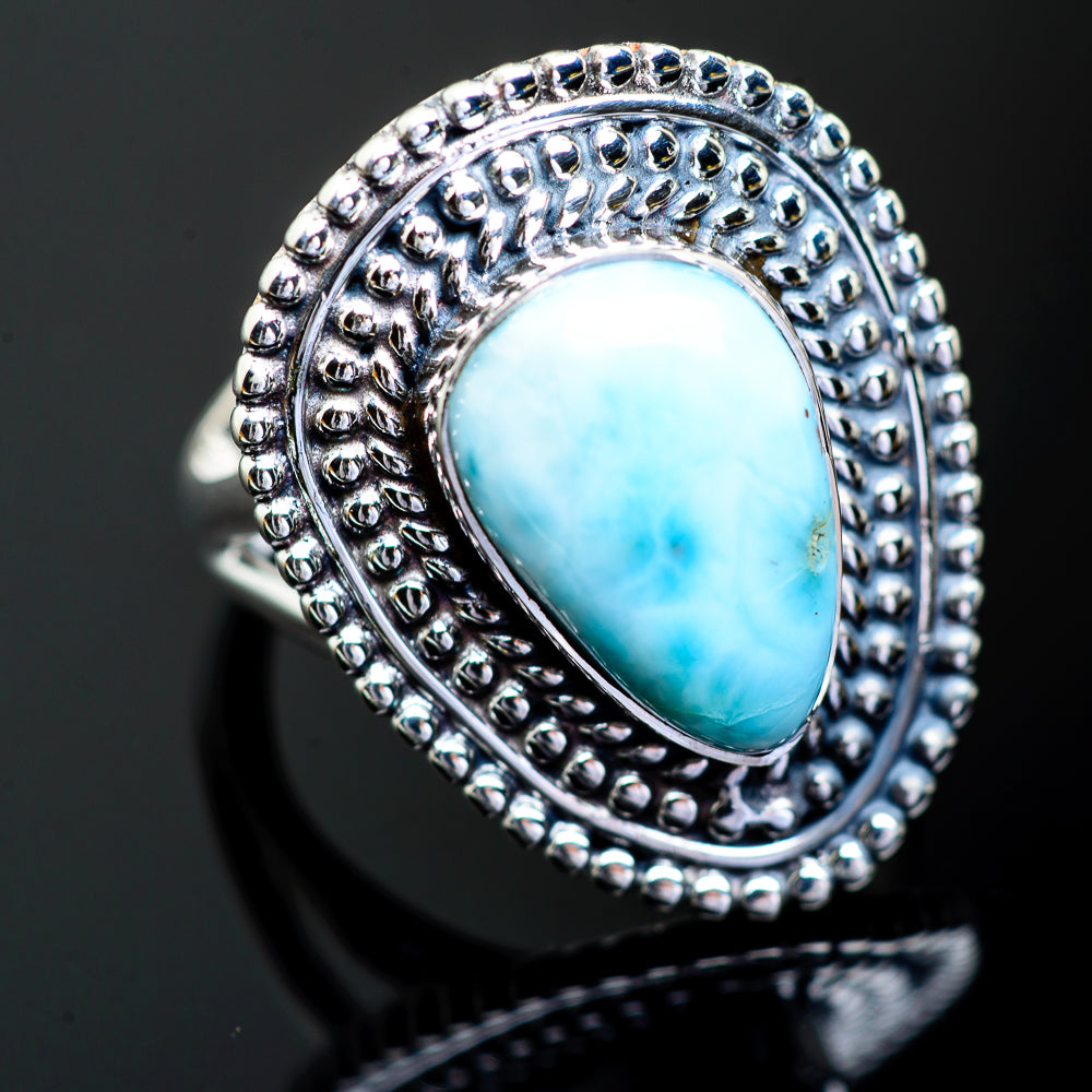 Larimar Rings handcrafted by Anasilvercos - RING996579